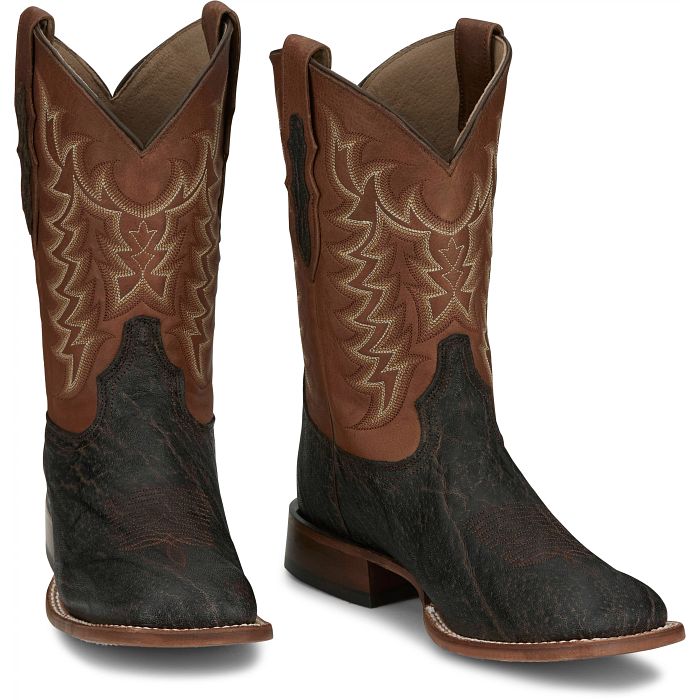 Tony Lama Men's Sayer 11" Elephant Boot in Nicotine Vintage