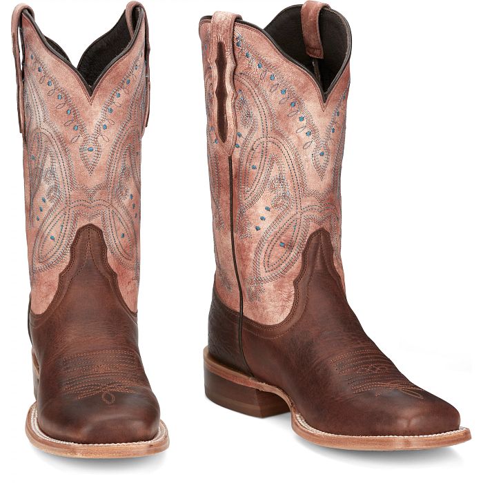 Tony Lama Women's Gabriella Brown Cowhide Western Boot