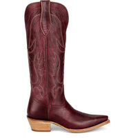 Tony Lama Women's Jess 15" Western Boot in Wine Goat