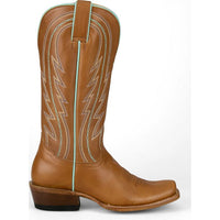 Tony Lama Women's Hallie Western Boot in Tawny Brown Cowhide