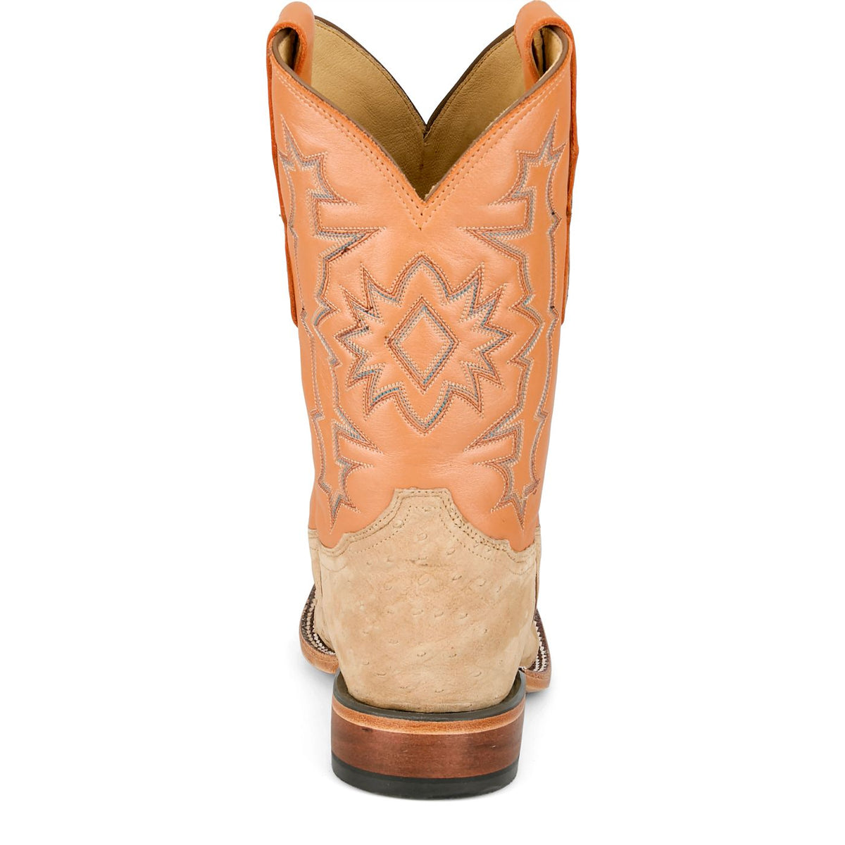 Tony Lama Men's Carlos Sueded Full Quill Ostrich Boot in Tan