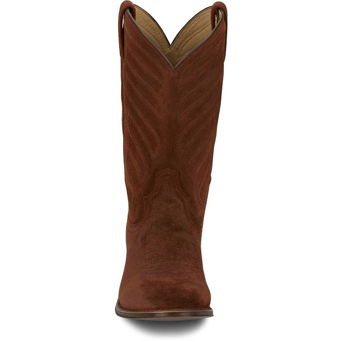 Tony Lama Men's Amado Brown Suede Western Boot