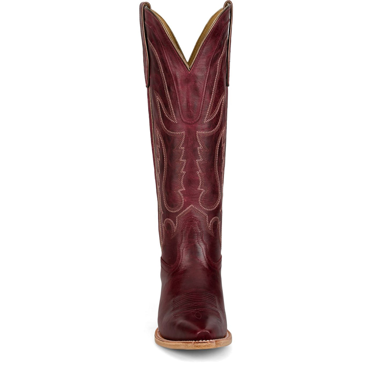Tony Lama Women's Jess 15" Western Boot in Wine Goat