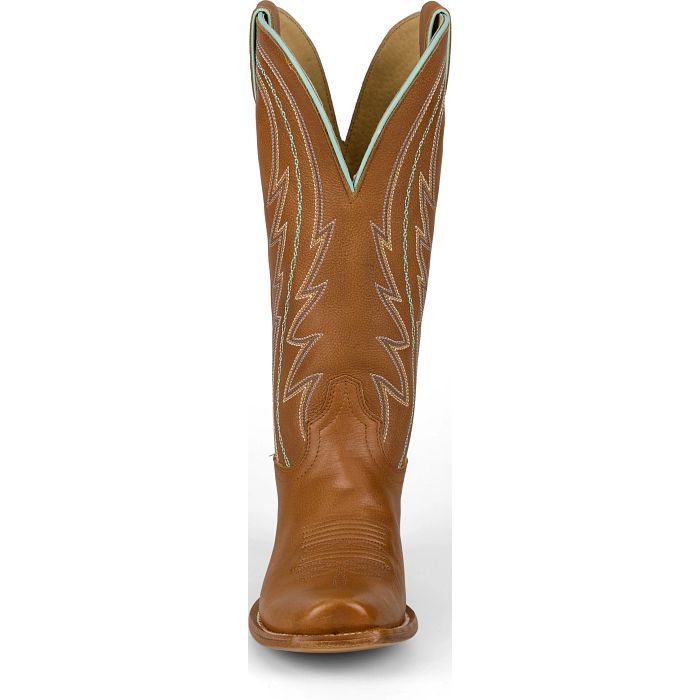 Tony Lama Women's Hallie Western Boot in Tawny Brown Cowhide