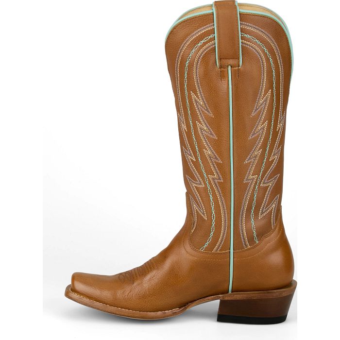 Tony Lama Women's Hallie Western Boot in Tawny Brown Cowhide