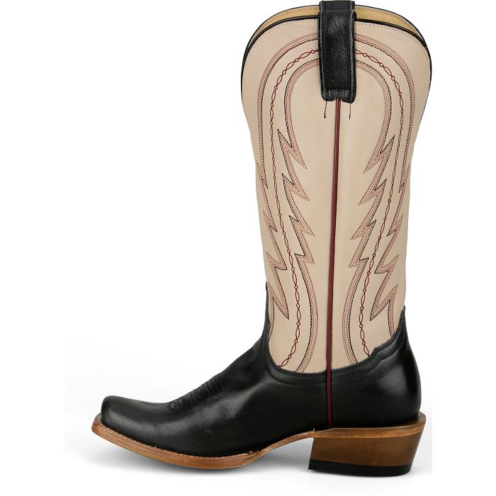 Tony Lama Women's Hallie Western Boot in Midnight Cowhide