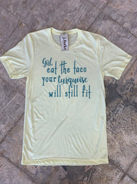 J Forks Designs Women's Tacos & Turquoise Tee