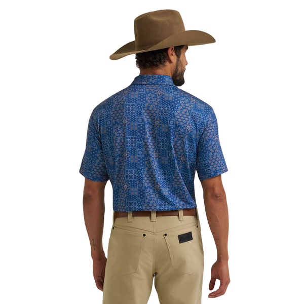 Wrangler ATG Men's Performance Polo Shirt in Navy