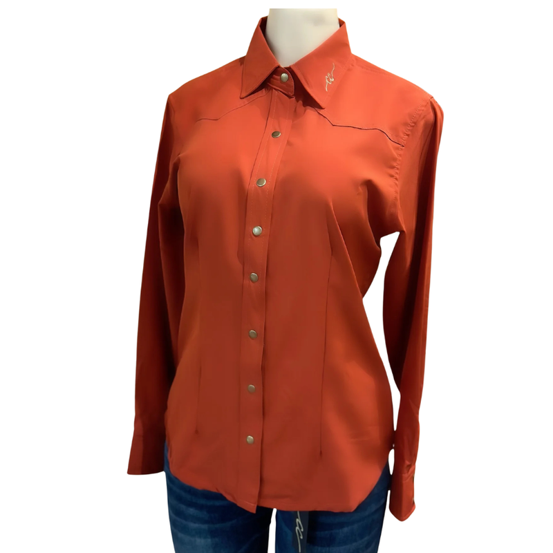 country dress shirts womens Cinch Ladies (MSW9164026) Long Sleeve Button-Up Shirt
