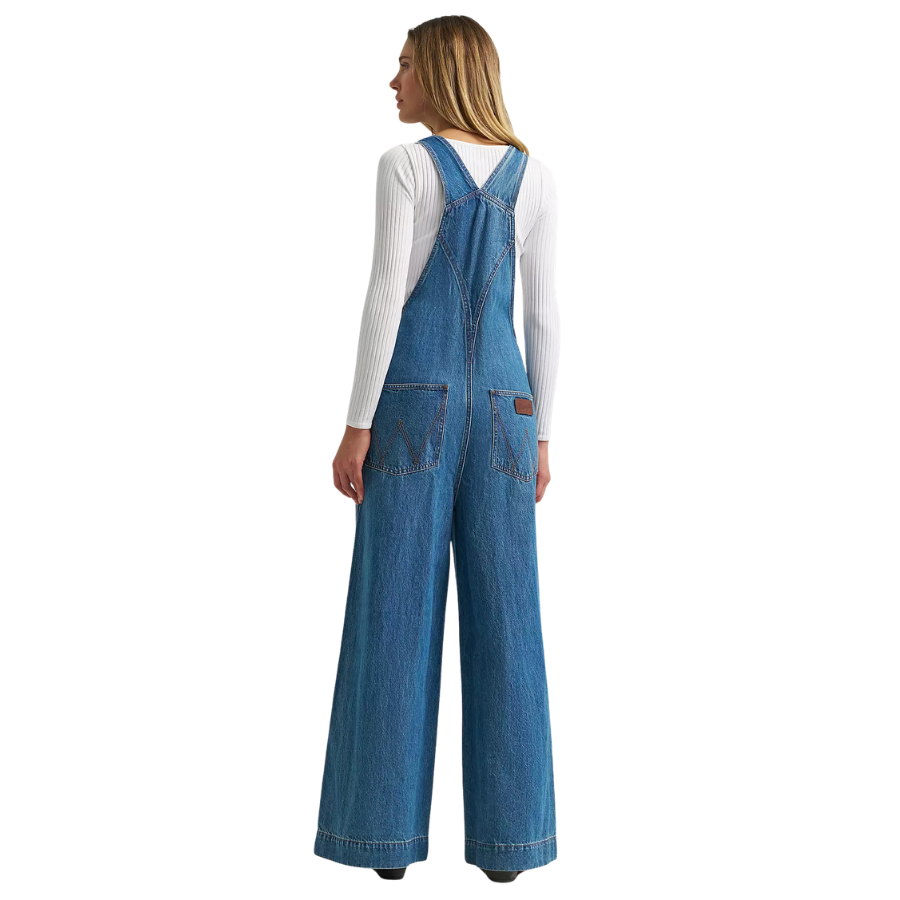 Women's Wrangler Retro® Bailey Wide Leg Overalls in Denver