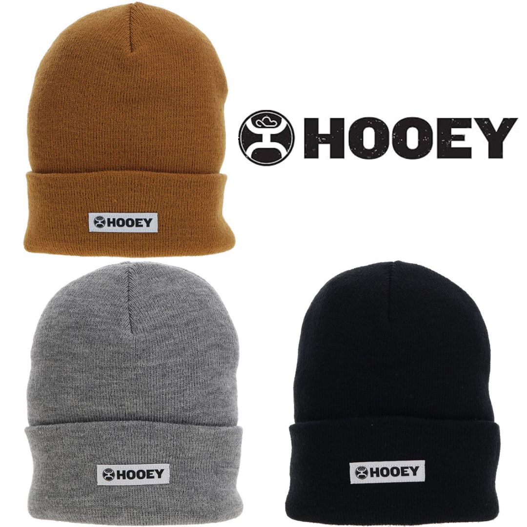 Hooey Logo Patch Beanie (Available in 3 Colors)