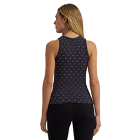 Wrangler Retro Women's Printed Slim Goddess Tank in Black Horseshoe