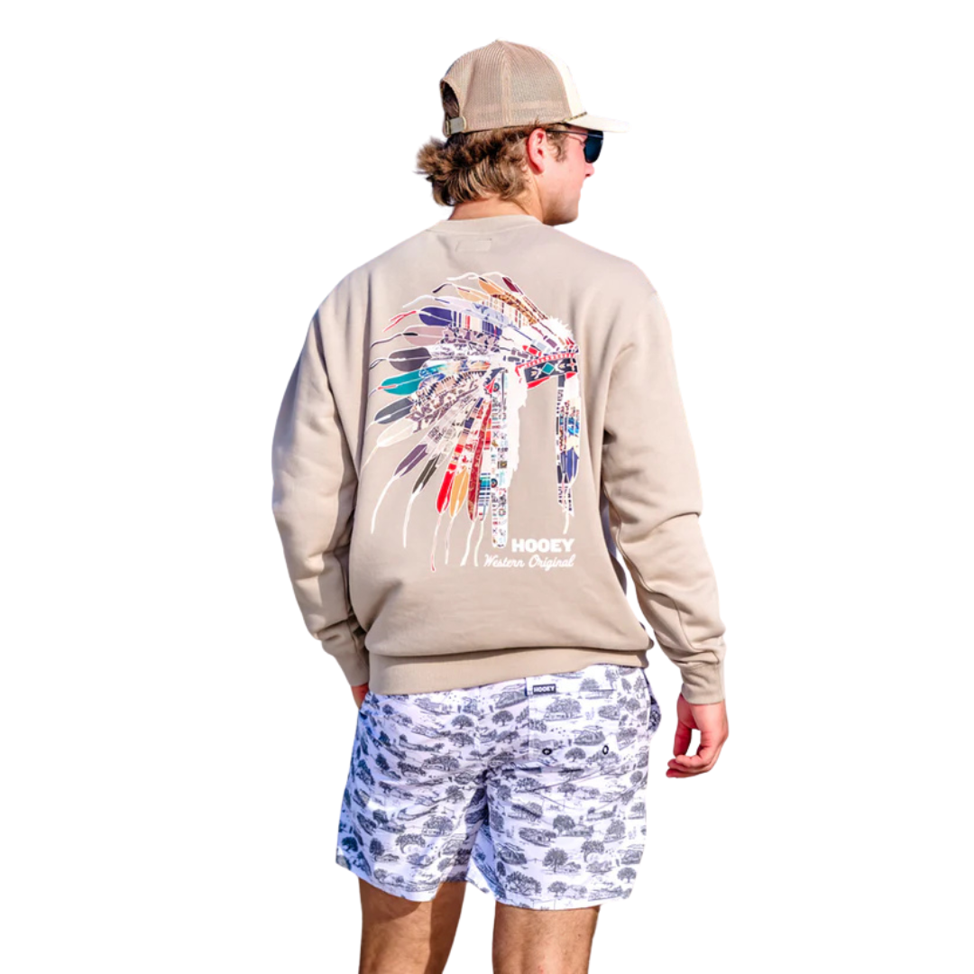 Hooey Men's "Hooey Heritage" Pullover in Tan