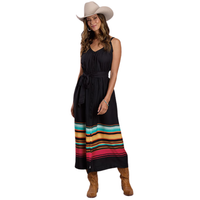 Stetson Women's Striped Border Dress in Black