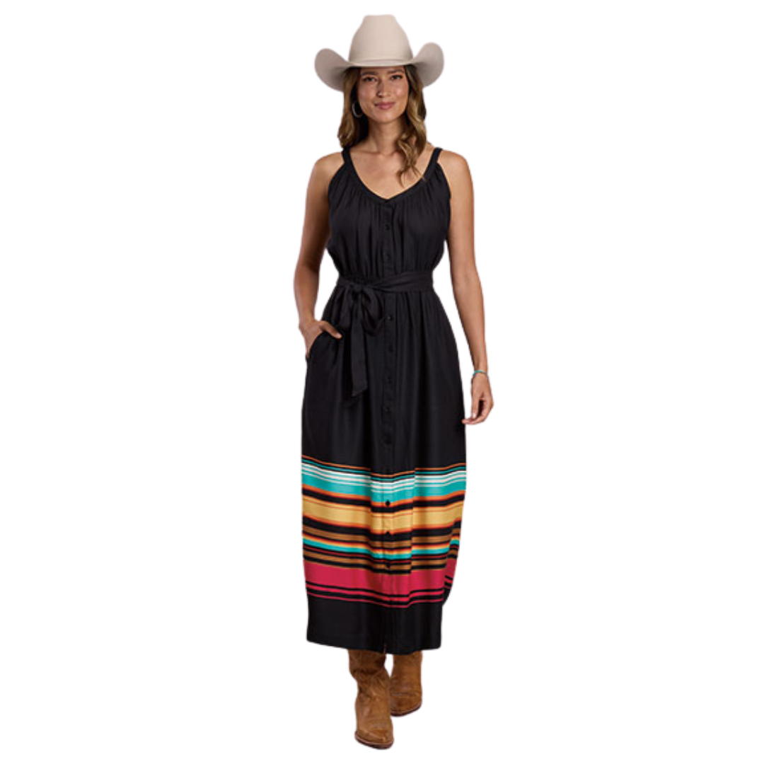 Stetson Women's Striped Border Dress in Black