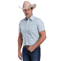 Stetson Men's S/S Victorian Floral Western Snap Shirt