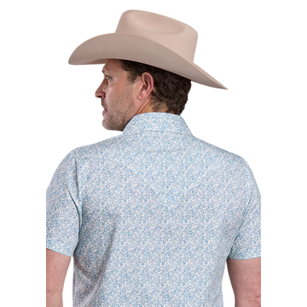 Stetson Men's S/S Victorian Floral Western Snap Shirt