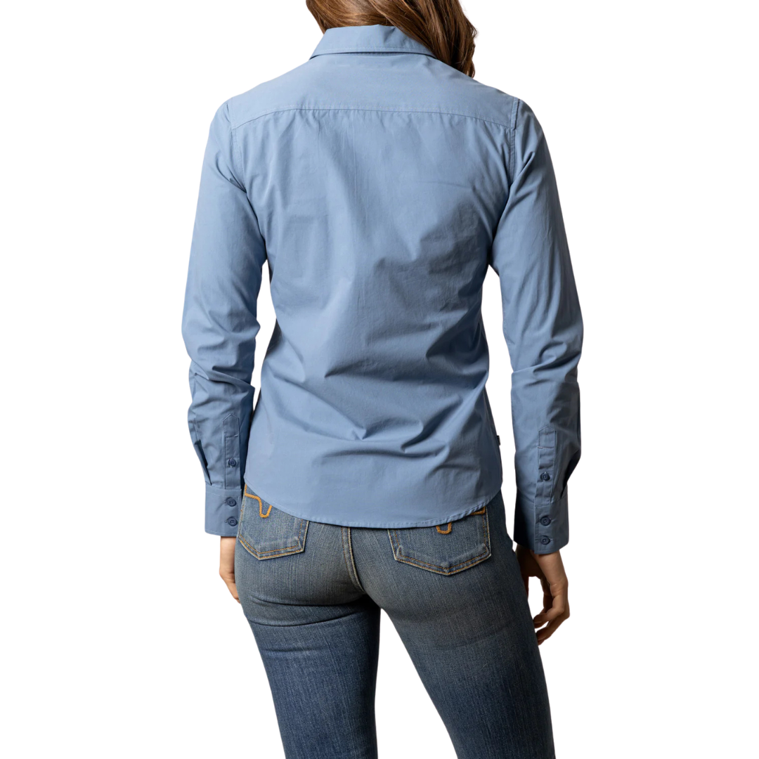 Kimes Ranch Women's Team Shirt in Carbon Blue