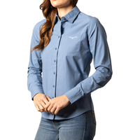 Kimes Ranch Women's Team Shirt in Carbon Blue