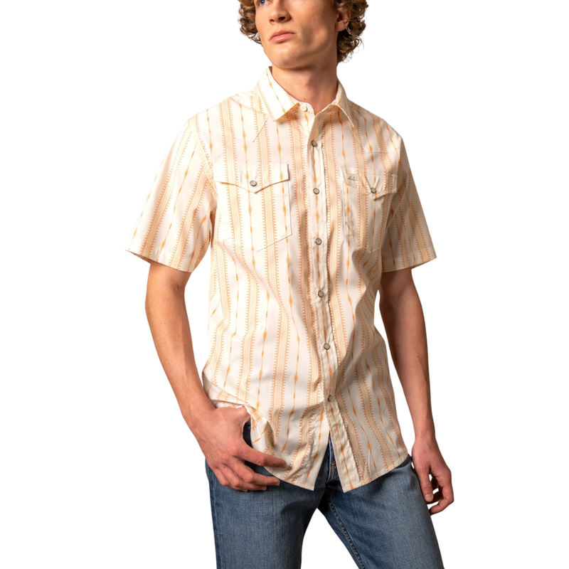 Kimes Ranch Men's Sonny Short Sleeve Button Down In Orange