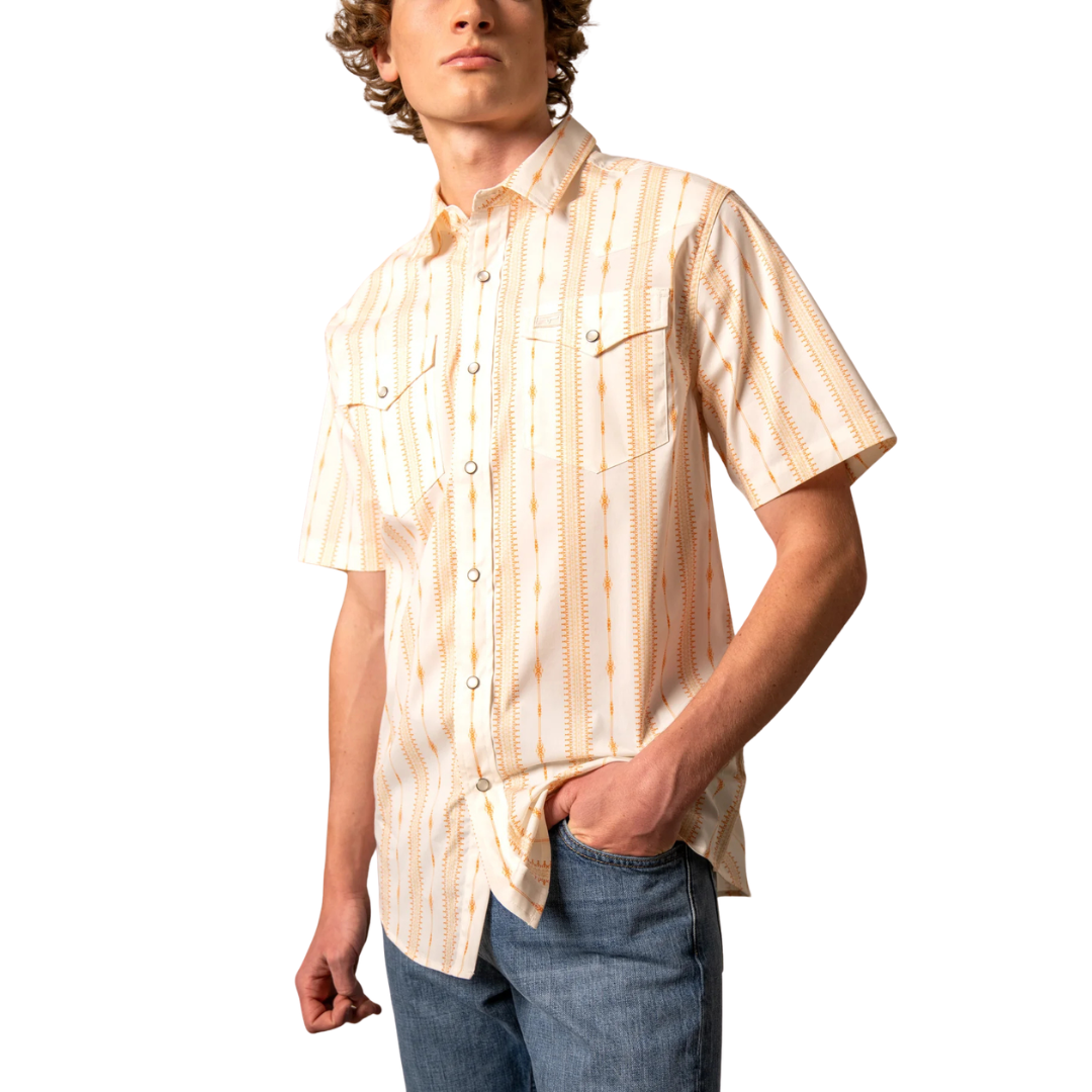 Kimes Ranch Men's Sonny Short Sleeve Button Down In Orange
