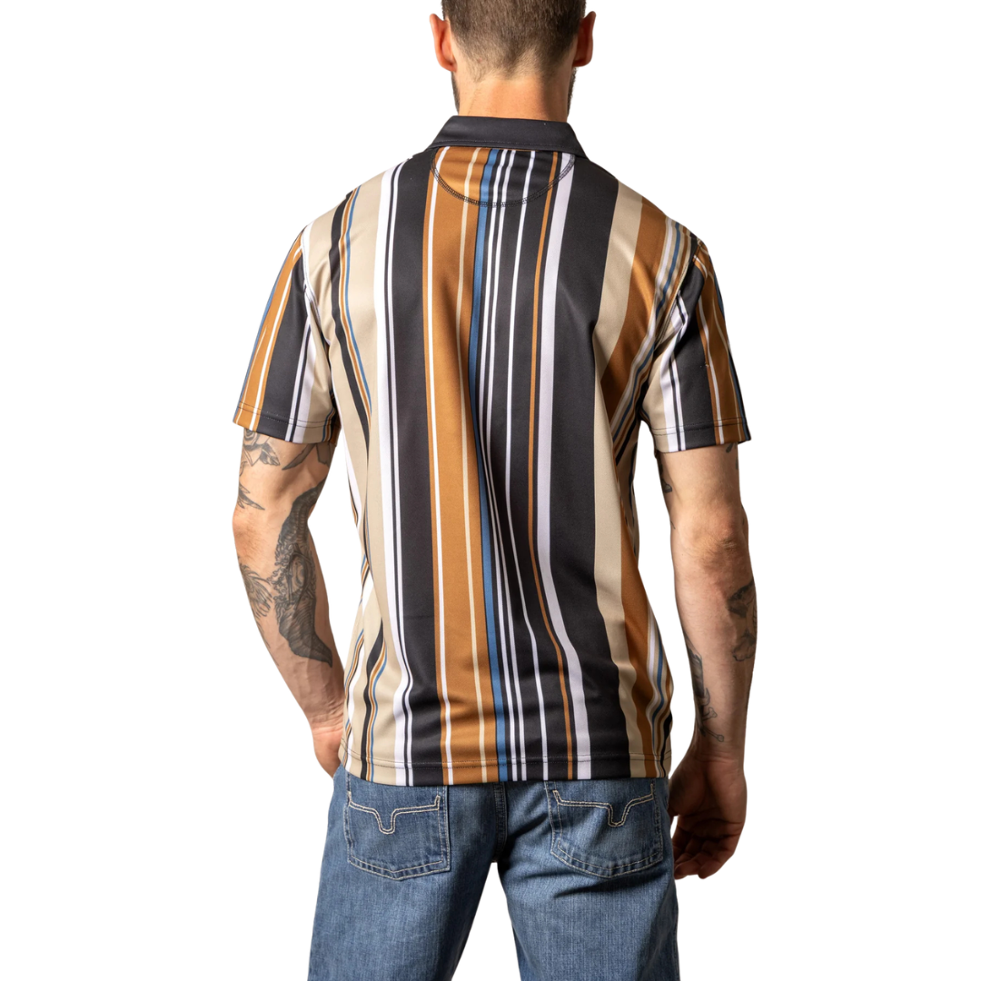 Kimes Ranch Men's Rein Short Sleeve Polo In Black