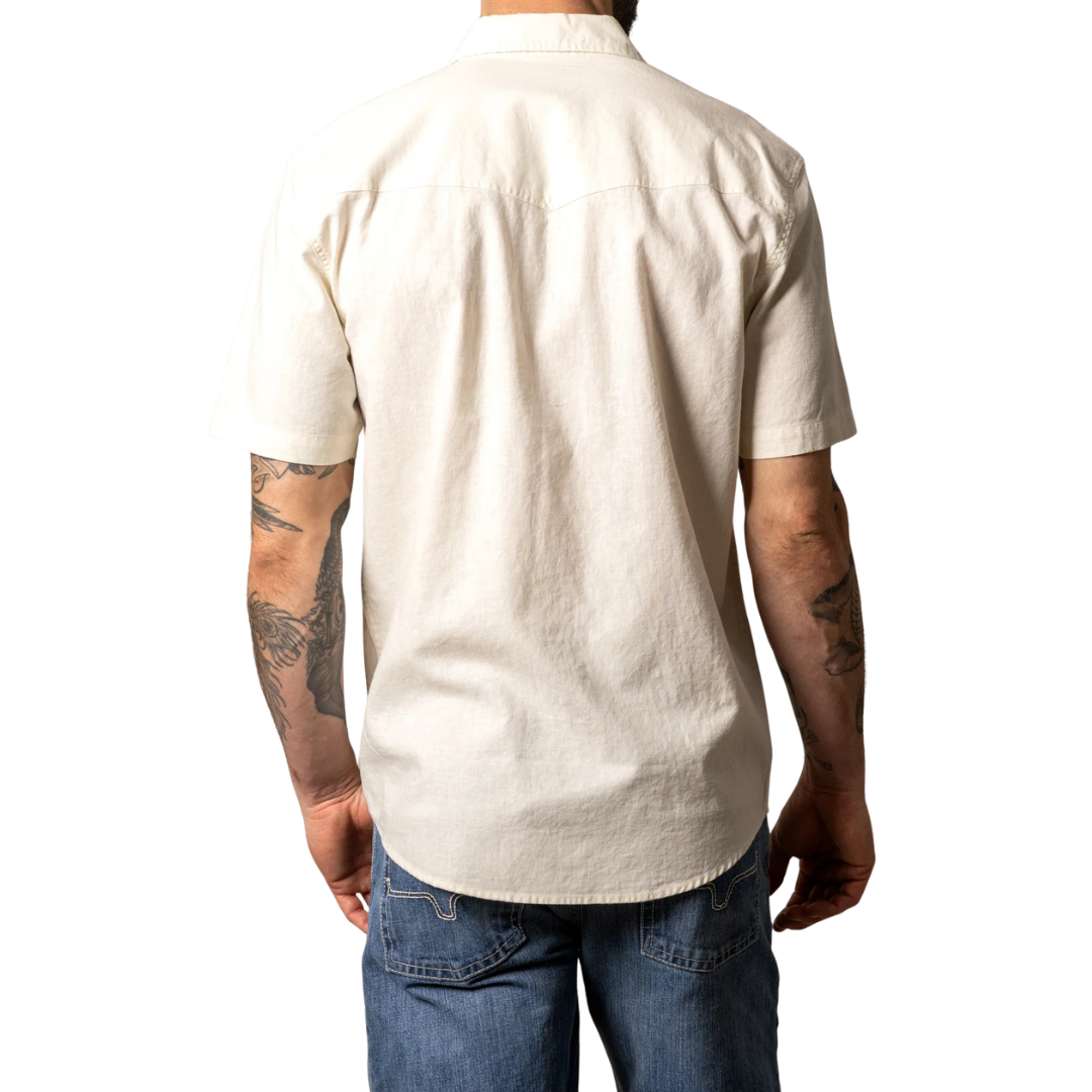 Kimes Ranch Men's Nuce Short Sleeve Button Down in Stone