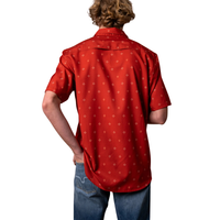 Kimes Ranch Men's Dunn Short Sleeve Button Down In Red