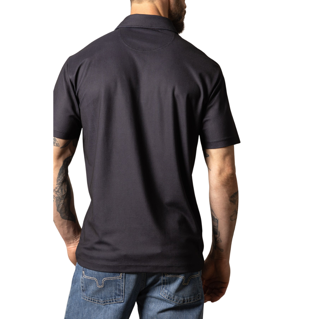 Kimes Ranch Men's Bowman Short Sleeve Polo In Black