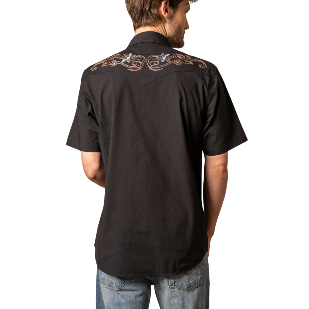 Kimes Ranch Men's Leland Short Sleeve Button Down In Black