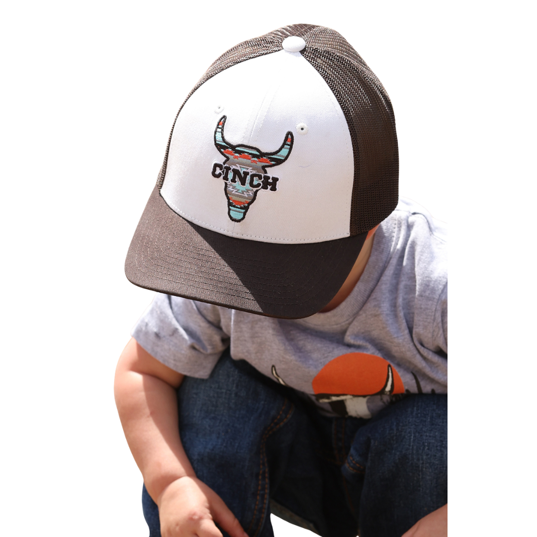 Cinch Youth Boys Trucker Cap in Brown