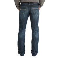 Cinch Men's Relaxed Fit Carter 2.0 Bootcut Jean in Dark Stone Indigo