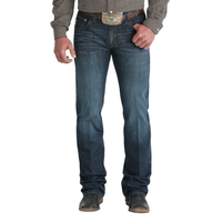 Cinch Men's Relaxed Fit Carter 2.0 Bootcut Jean in Dark Stone Indigo