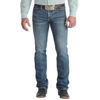 Cinch Men's Ian Slim Fit Bootcut Jean in Medium Wash