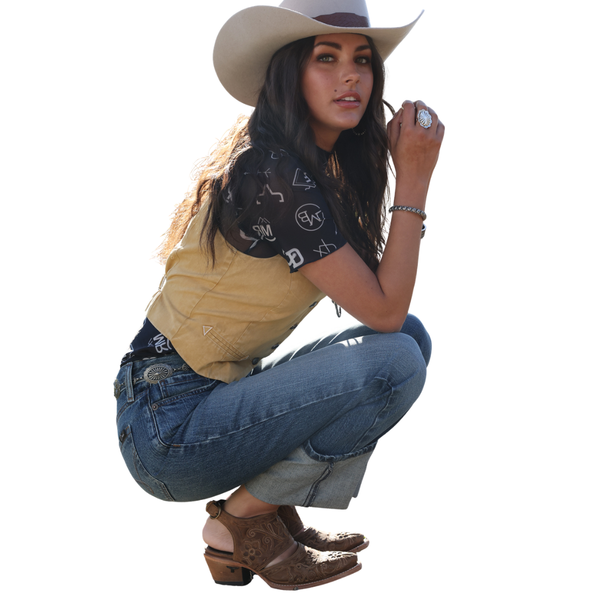 Cruel Denim Women's Vest in Gold