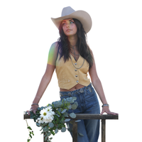 Cruel Denim Women's Vest in Gold