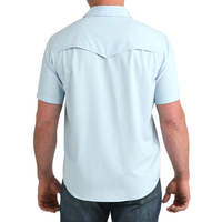 Cinch Men's Camp Shirt in Light Blue
