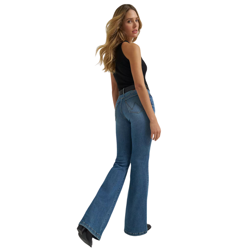 Wrangler Women's Bespoke High Rise Flare Jean in Lara