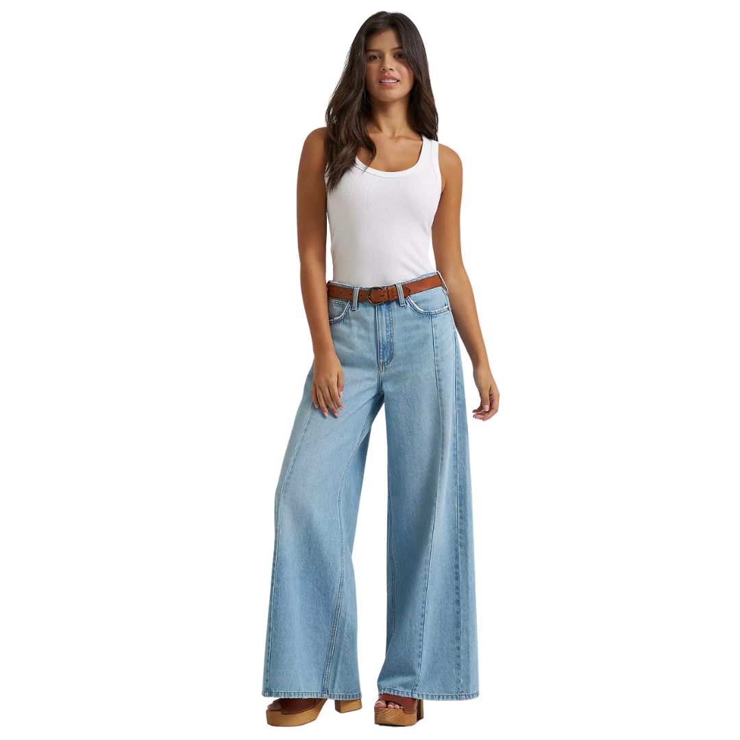 Wrangler Retro Women's Bailey High Rise Wide Leg Pieced Jean