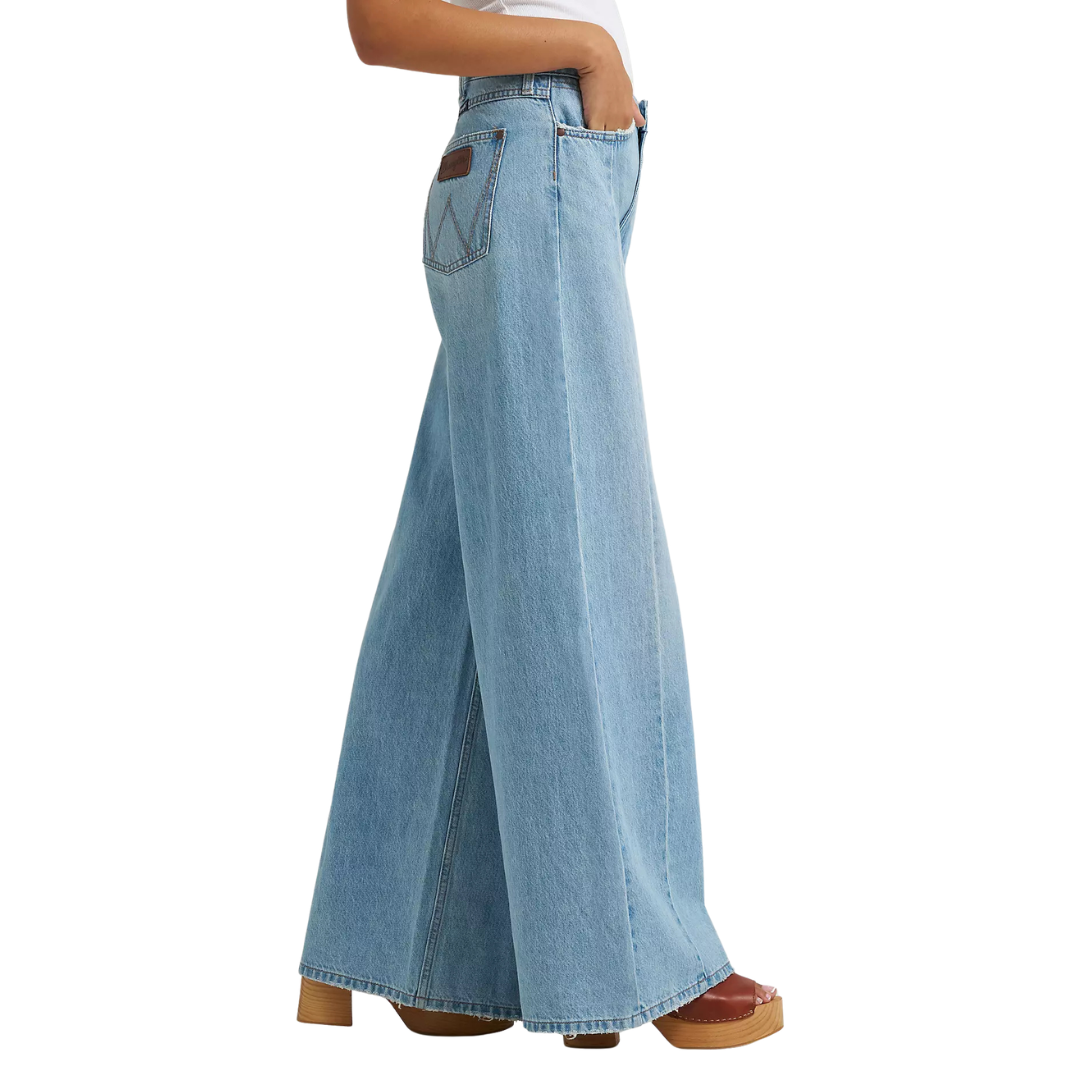 Wrangler Retro Women's Bailey High Rise Wide Leg Pieced Jean