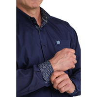 Cinch Men's L/S Classic Fit Button Down Western Shirt in Roy