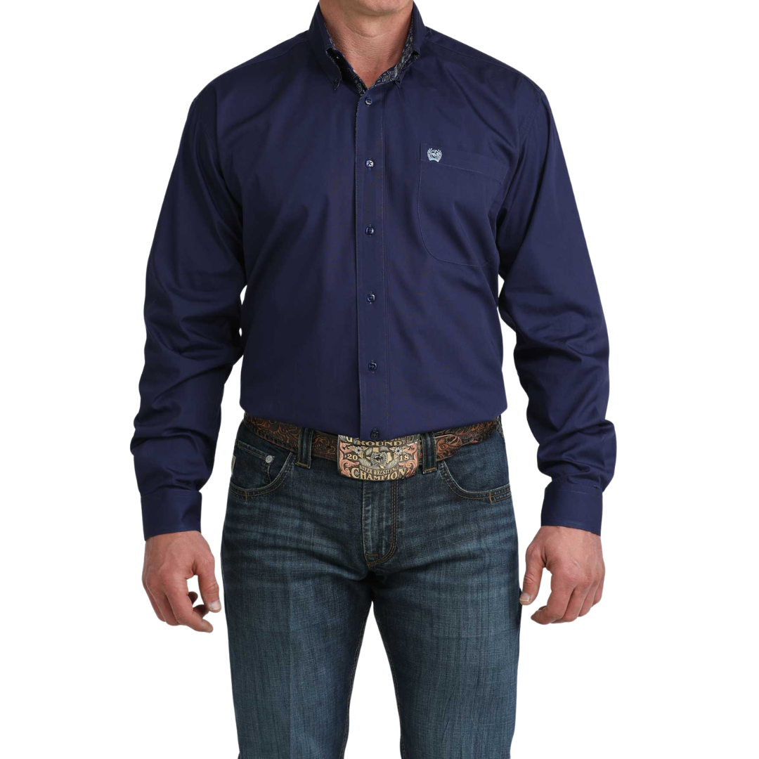 Cinch Men's L/S Classic Fit Button Down Western Shirt in Roy