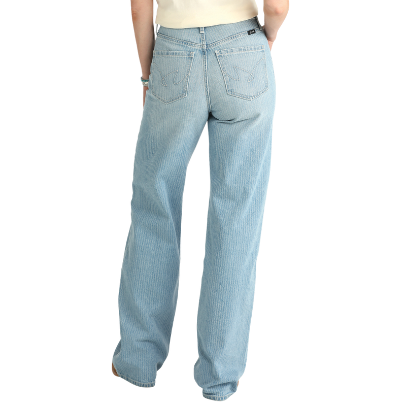 Cruel Women's High Rise Loose Fit Casey Wide Leg Jean in Light Stonewash