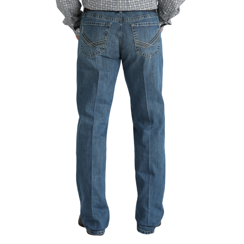 Cinch Men's Grant Relaxed Fit Bootcut Jean in Medium Stonewash