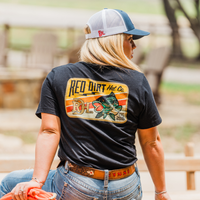 Red Dirt Hat Co. "Bass Lightning" Graphic T-Shirt in Black