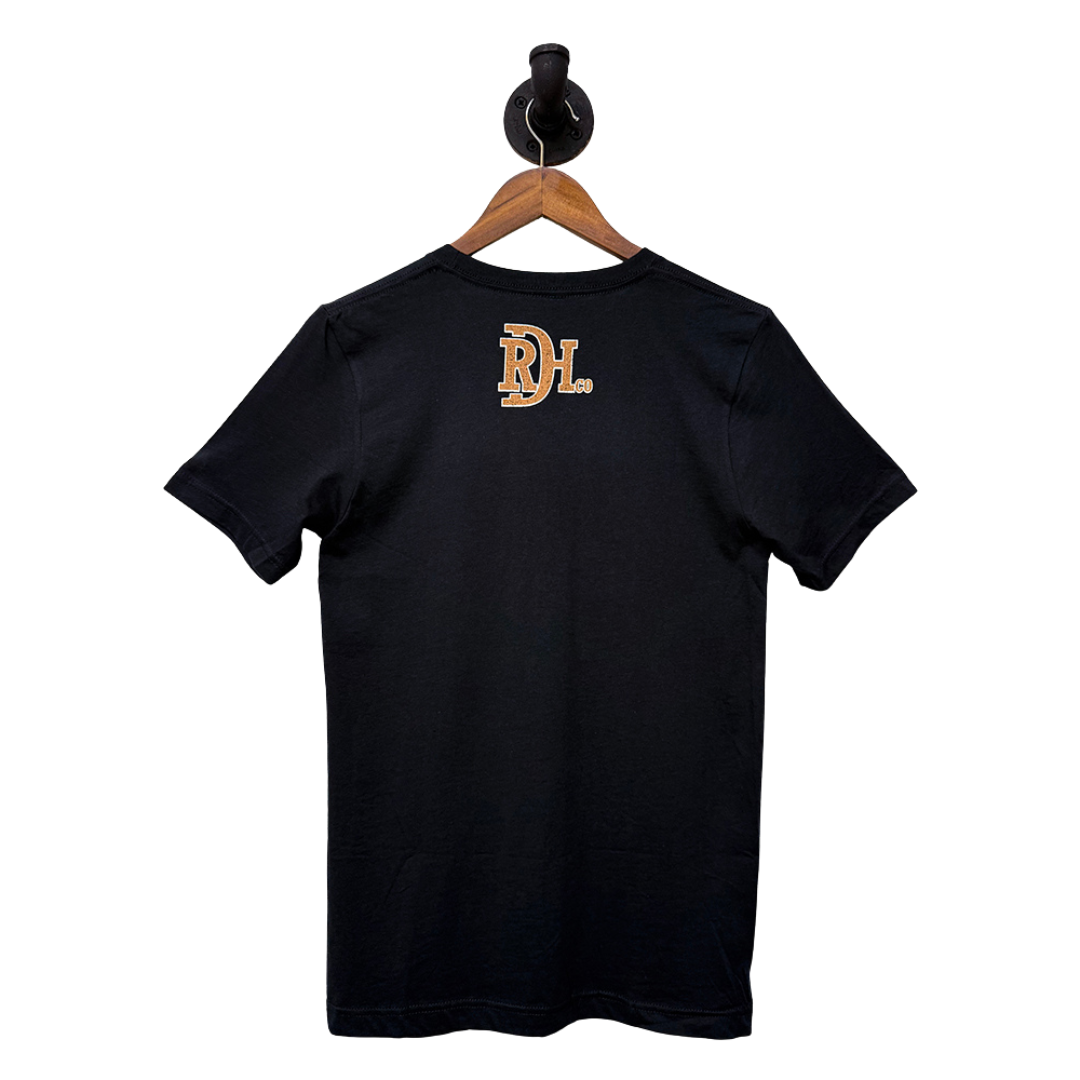 Red Dirt Hat Co. "Steer Clear" Men's Graphic T-Shirt in Black