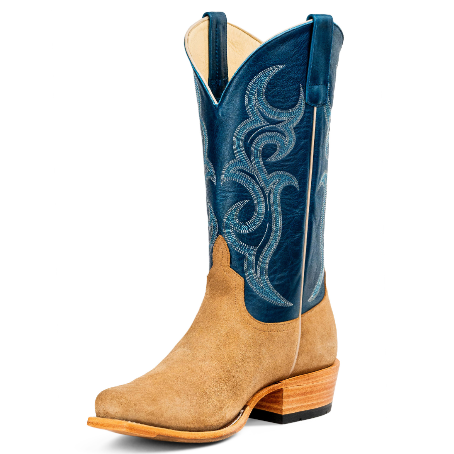 Top Hand Rough Out Cutter Toe Horse Power Top Hand Tan Crazy Rough Out Cutter Toe Western Boot ...