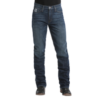 Cinch Men's Silver Label Slim Fit Jean- 006 Performance Dark Stone