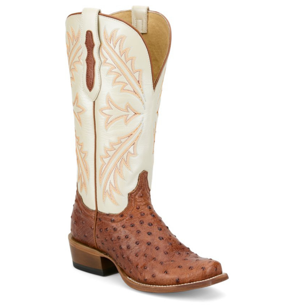 Tony Lama Women's Amber Ostrich Boot in Cognac