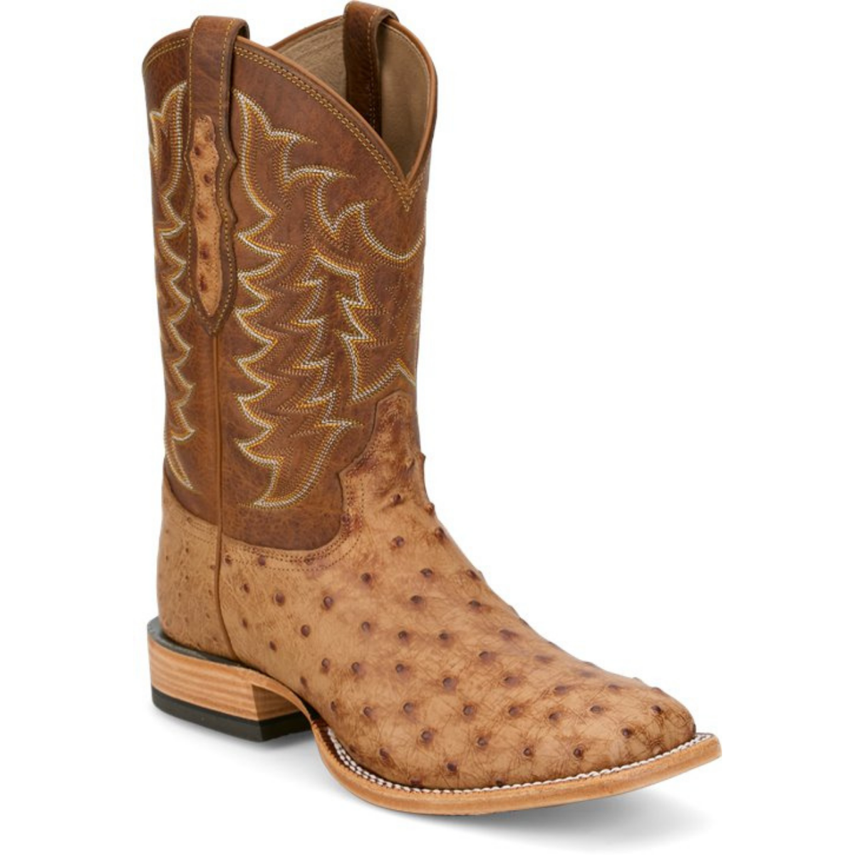Tony Lama Men's Juan Full Quill Ostrich Boot in Brandy